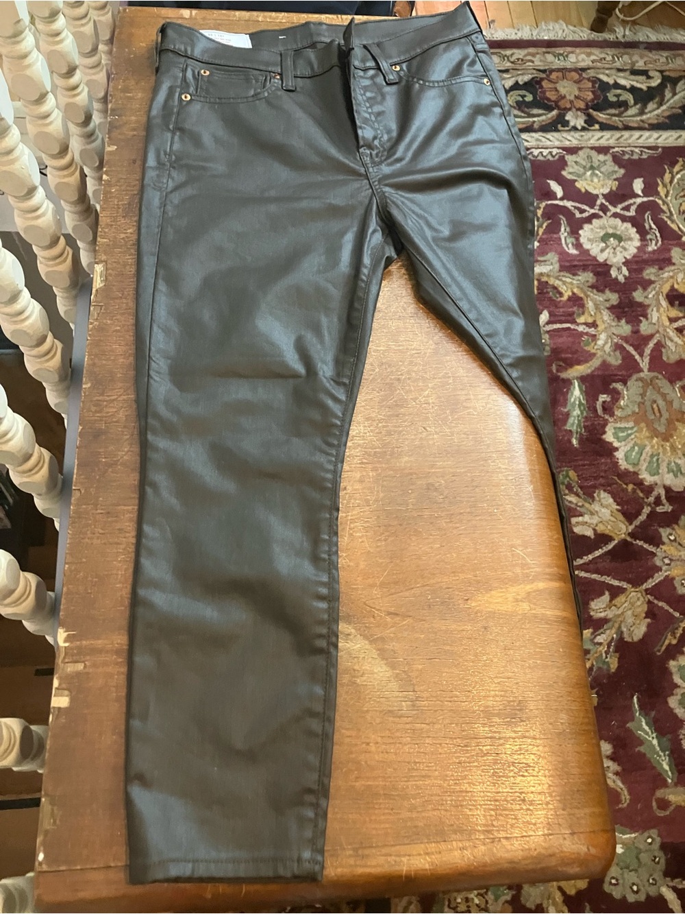 GAP Brown Green Slim Straight Coated Jeans size  30 / 10 p